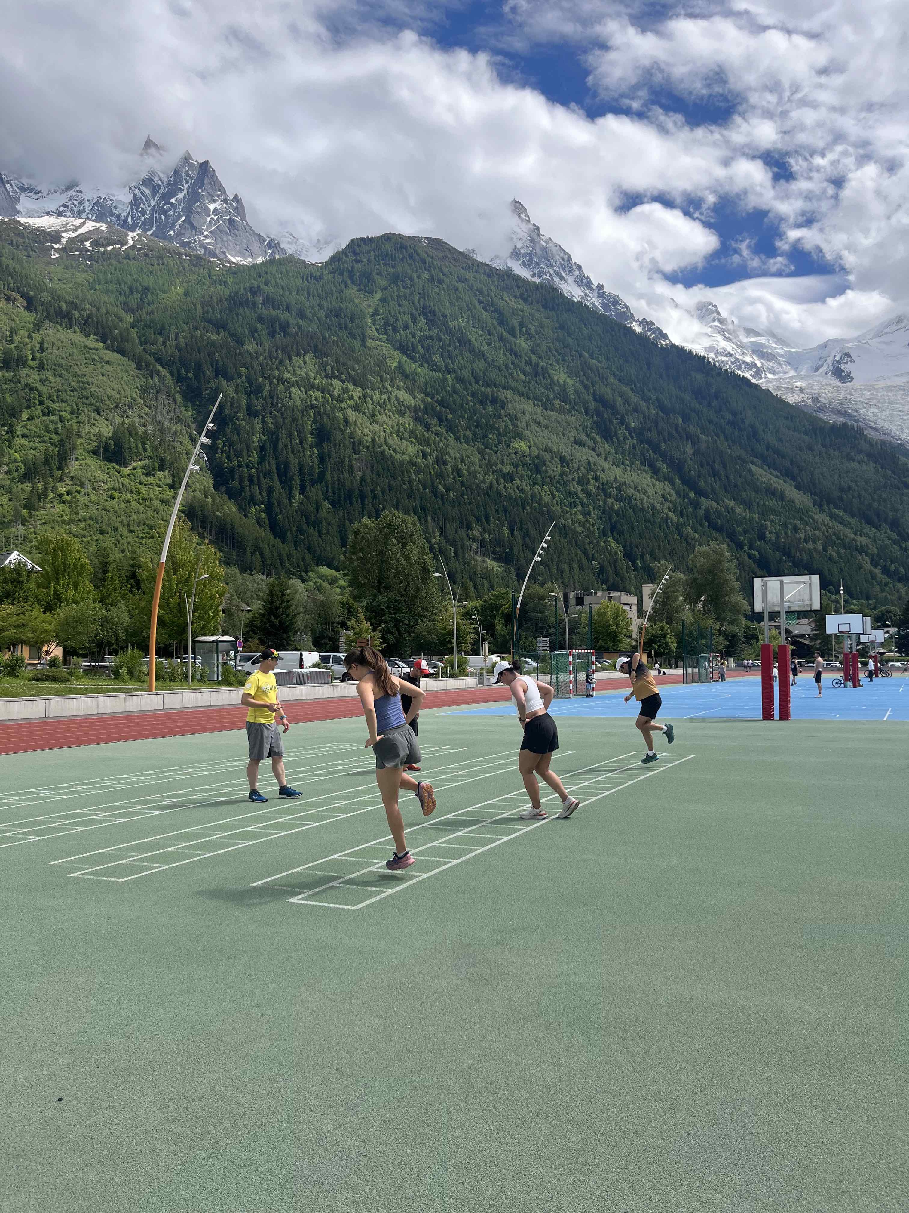 First workshop with Neil on day 1 of our Trail Running Camp Strength training with Neil on the first day