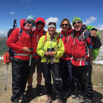 All dressed up for the weather on the TMB&nbsp;