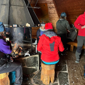 Lunch in the arctic circle