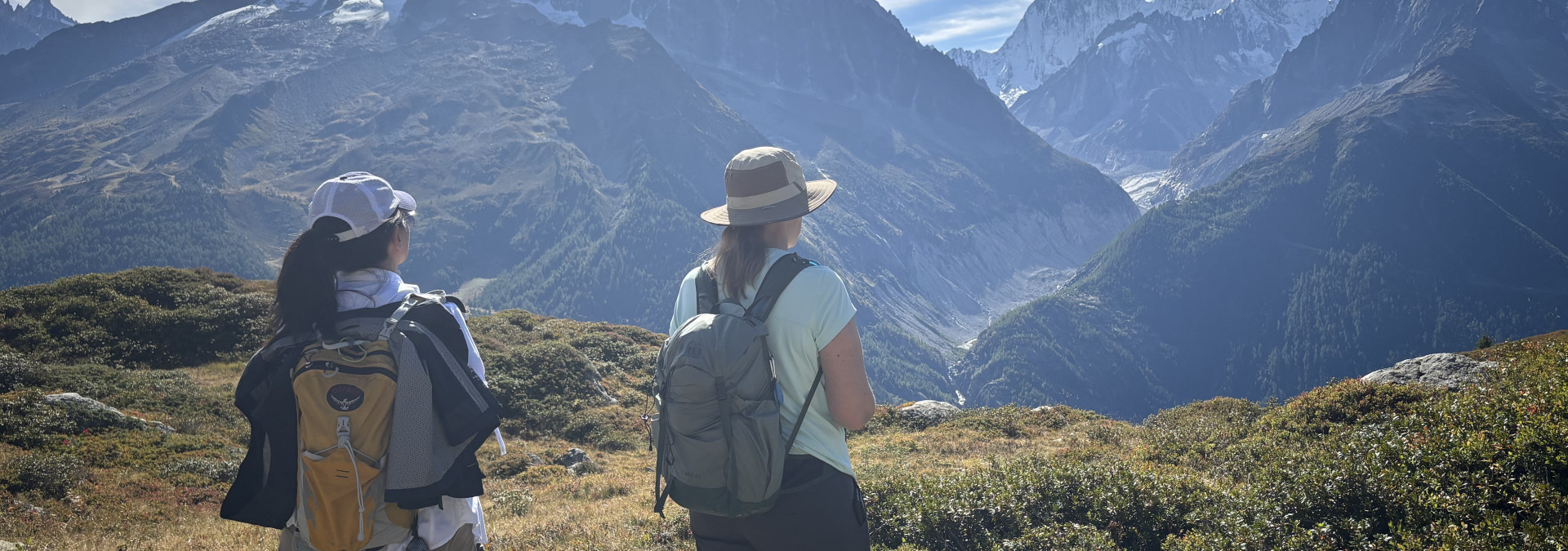 Views of the Massif du Mont Blanc