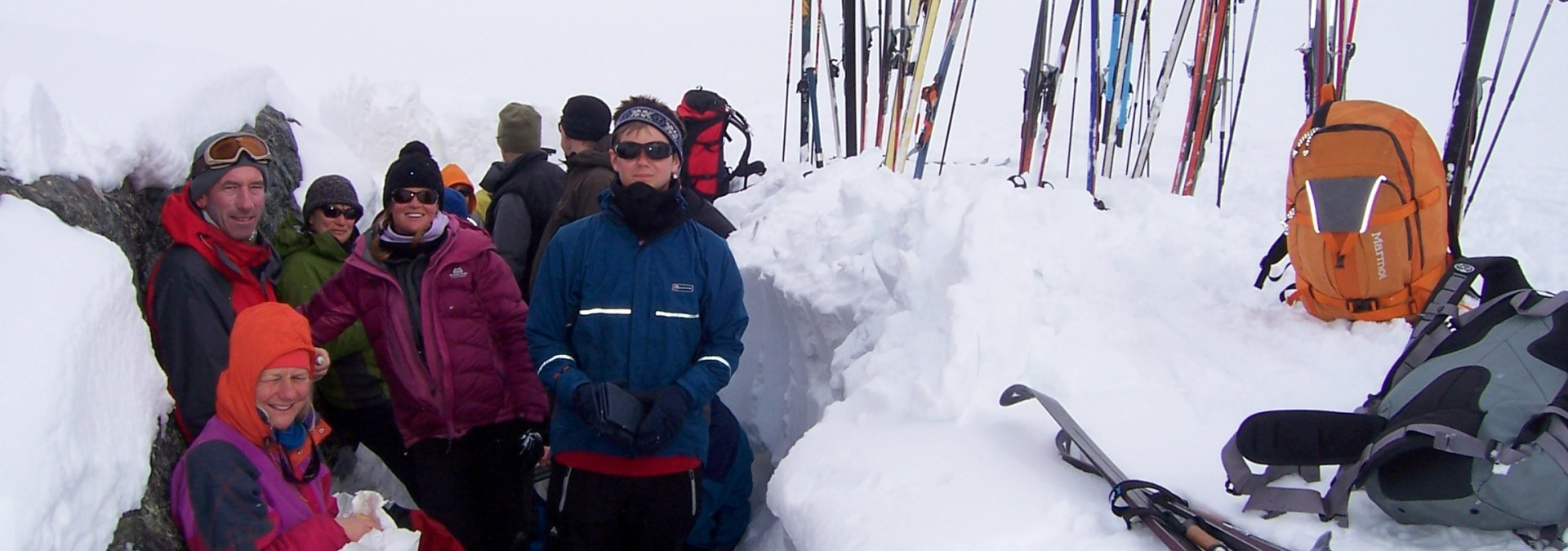 Drink stop in a homemade shelter