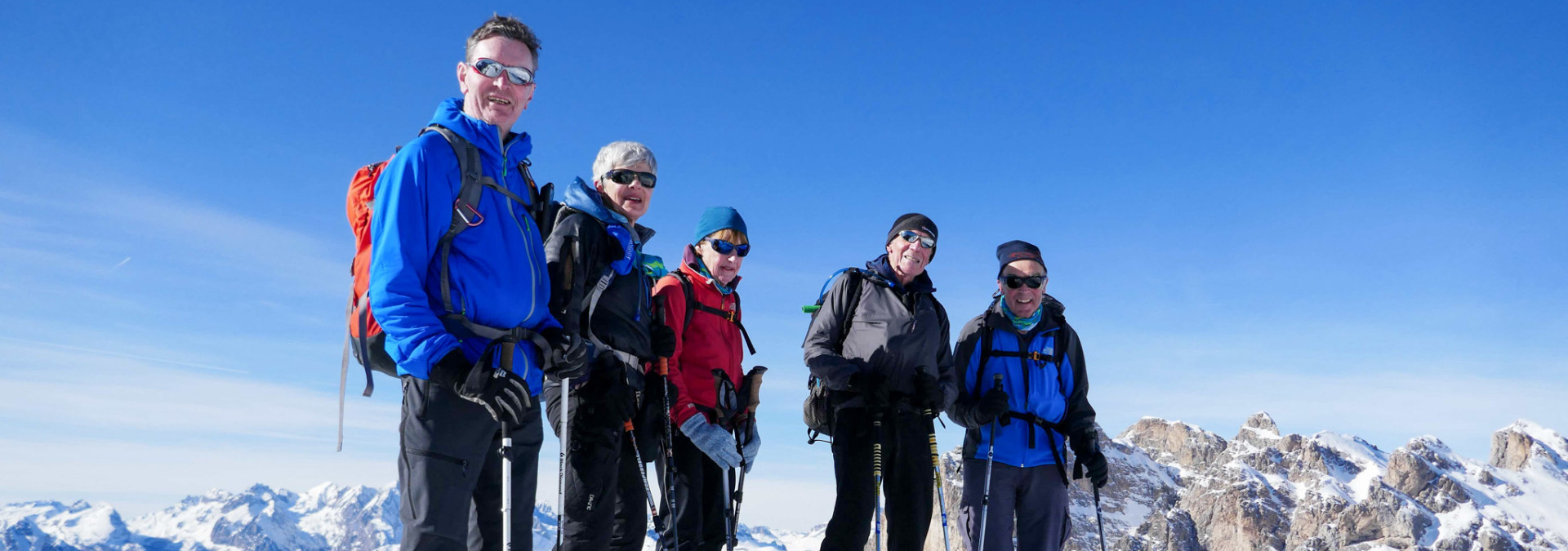 Snowshoe summit views 