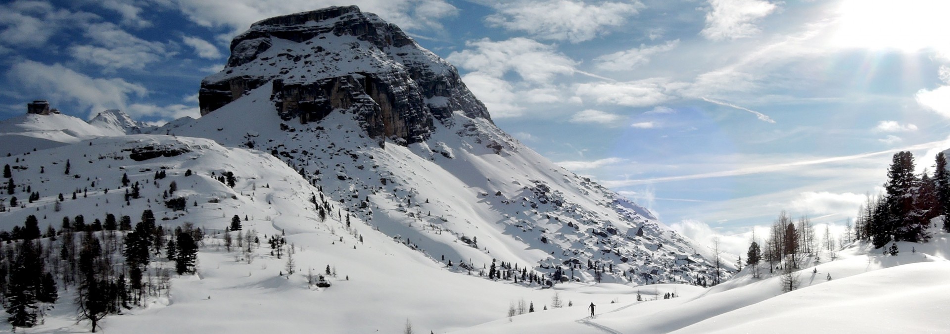 Snowshoeing around Cortina d'Ampezza
